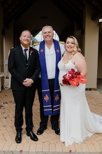 Wedding ceremony by Dr. Gerrit Rademeyer in Suurbraak