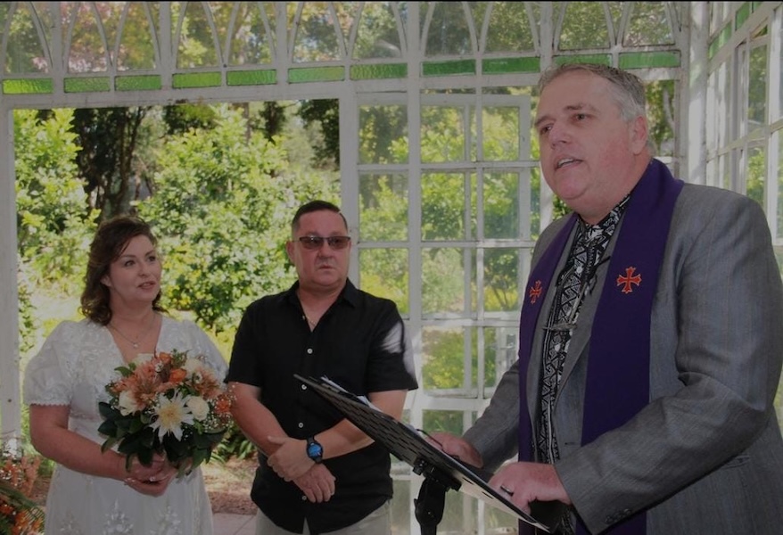 Wedding ceremony by Dr. Gerrit Rademeyer in Suurbraak
