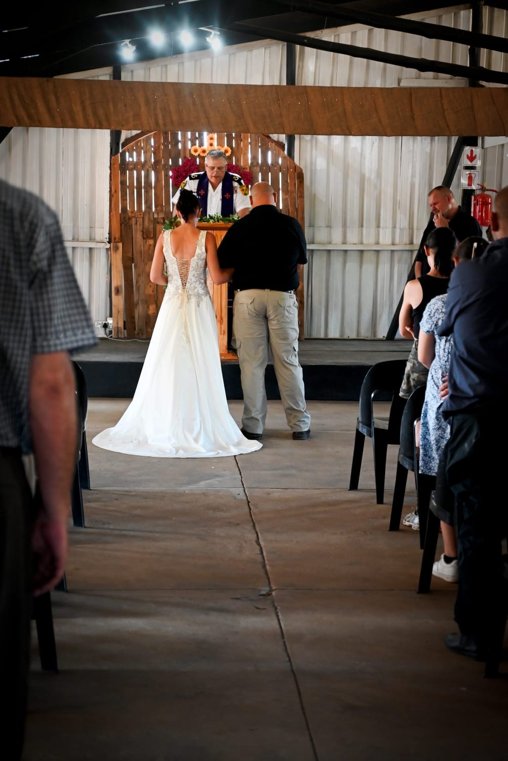 Wedding ceremony by Dr. Gerrit Rademeyer in Suurbraak