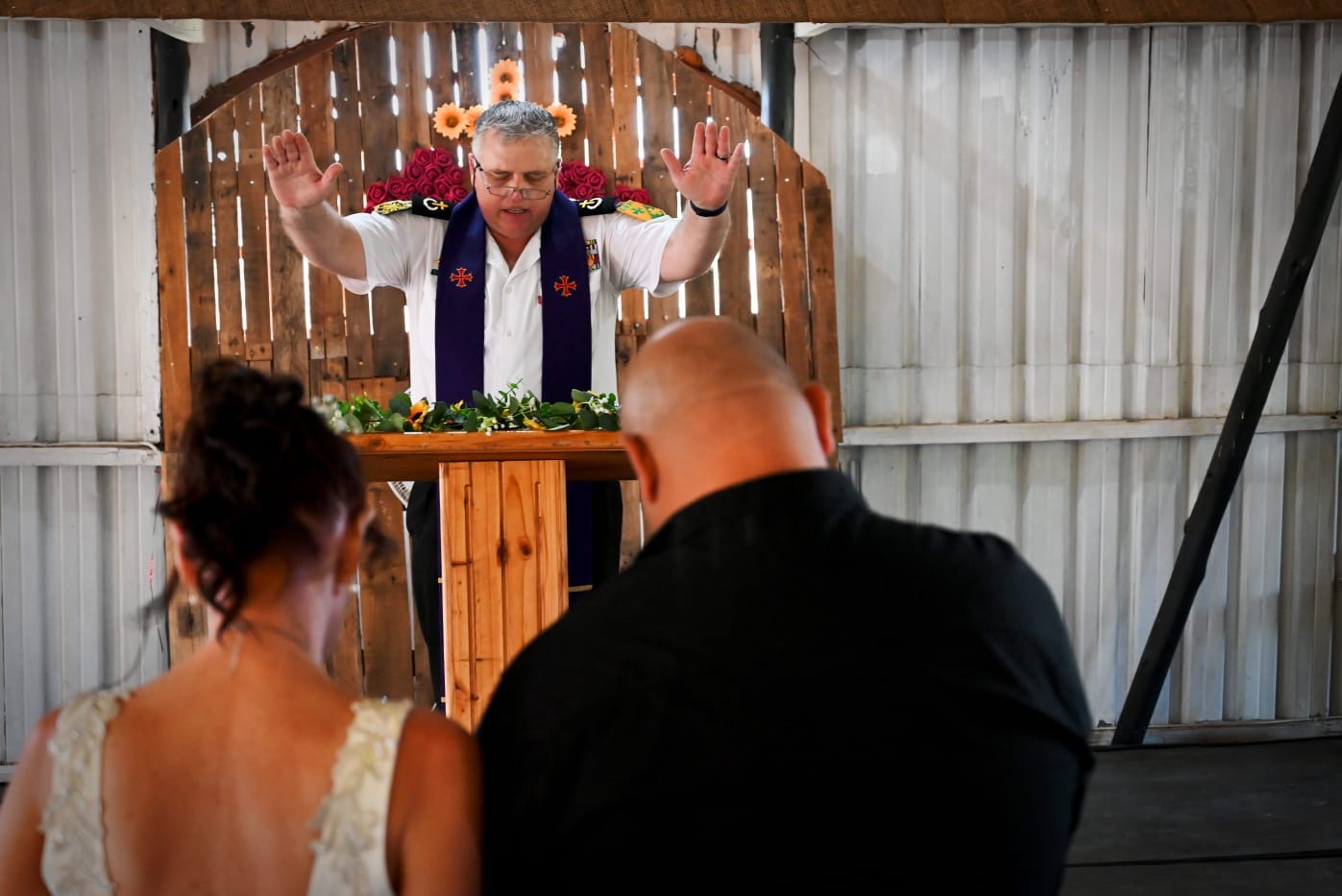Wedding ceremony by Dr. Gerrit Rademeyer in Suurbraak